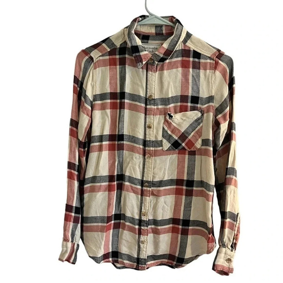 Abercrombie and Fitch Women’s Size Small Flannel - Picture 5 of 7